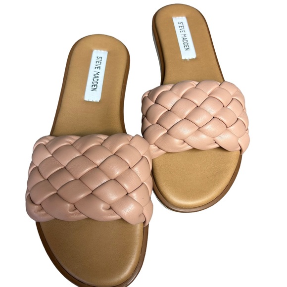 Steve Madden Women's Paislee Flat Sandal Blush Size 9 - Picture 3 of 4